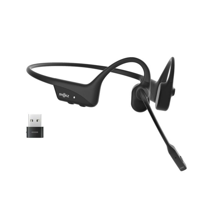 Casque à conduction osseuse - SHOKZ - OpenComm2 - USB-C - Bluetooth - Micro perche ANC