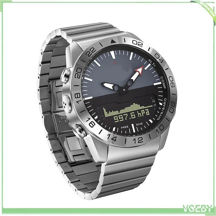 Fafeicy Montre analogique numérique Montre de sport intelligente pour hommes entièrement en acier résistante à sport poids