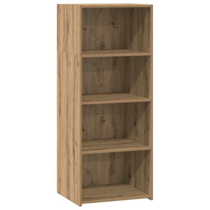 Haut armoire - vidaXL - bois dingénierie - chêne artisanal - 50 x 41 x 124 cm - 3 étagères 7881557
