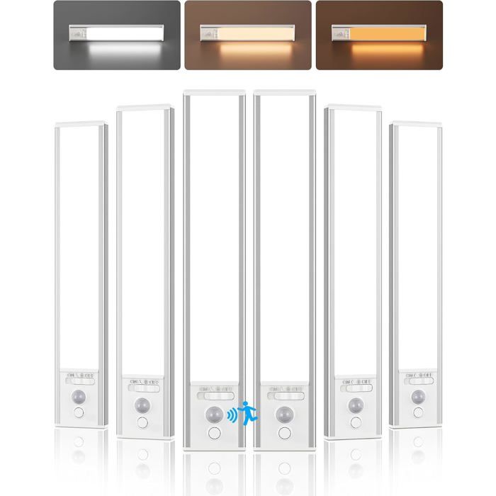Led Cuisine Sous Meuble 2400 Mah Lampe Sans Fil Rechargeable 25Cm[BI71]