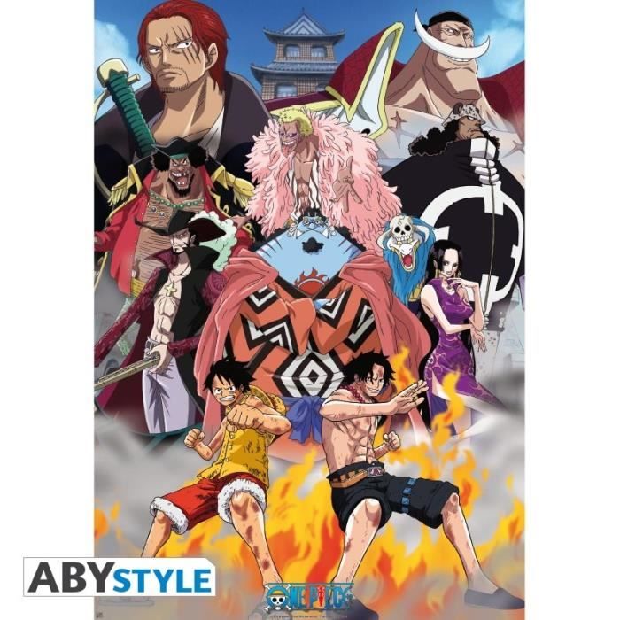 Poster One Piece Marine Ford Roule Filme 91 5x61 Abystyle Cdiscount Maison