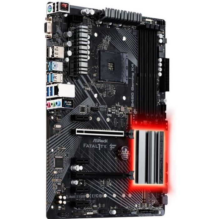 Carte Mere Asrock B450 Gaming K4 Amd B450 Sockel Am4 0 Cdiscount Informatique