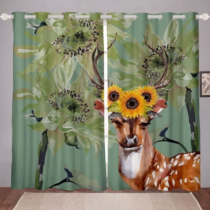 Housse De Couette Cerf Sika Bleu Parure De Lit Pour Adolescents