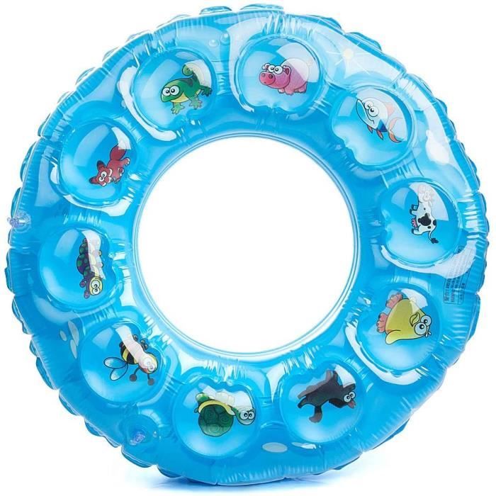 Liuer – 2 Bouées Gonflables Rose Motif Beignet – 25 Et 35 Cm De Diamètre Intérieur – PVC Résistant – Pour Piscine Et Plage – Dès 8 Ans