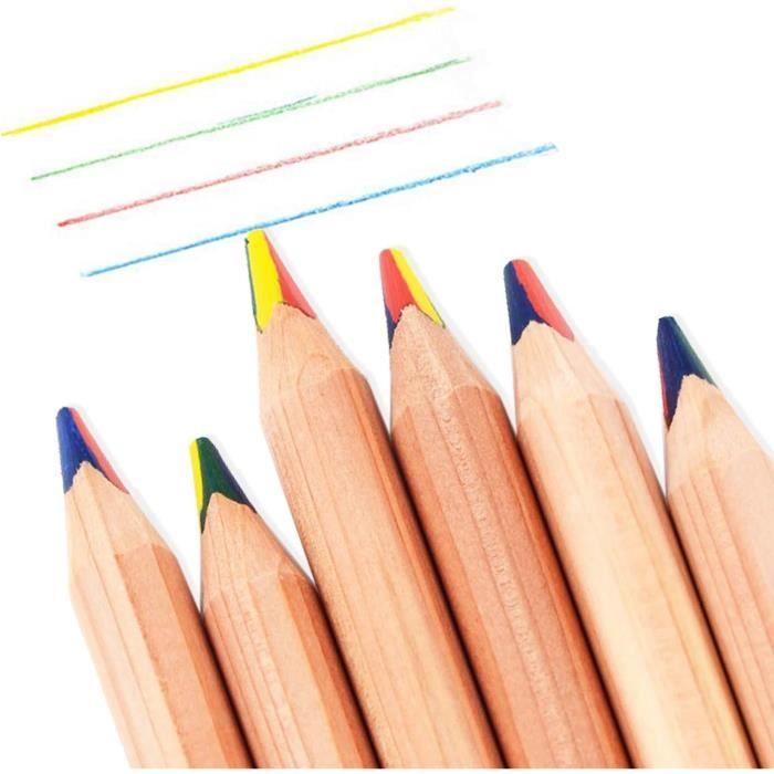 Crayon 4 couleurs arc en ciel - Cdiscount