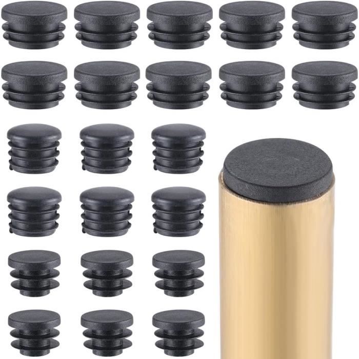 16 Bouchons Caoutchouc Silicone 13mm - Pour Trous 12-13mm - Étanches Noir