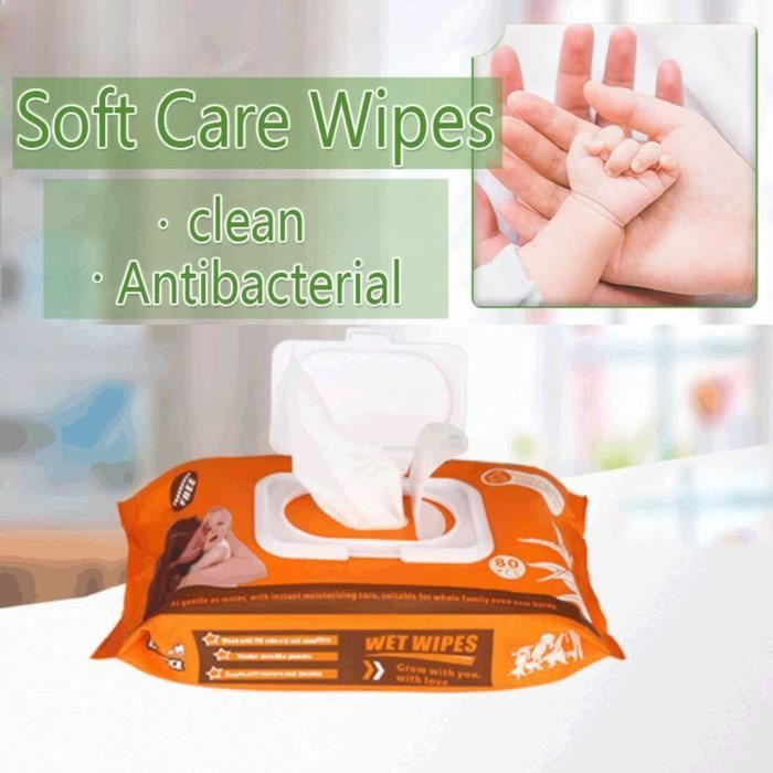 Lingettes Humides Mini Portables - 24 Sachets De 8 Lingettes - Nettoyage Visage Et Mains - Idéal Sac à Main Et Voyage