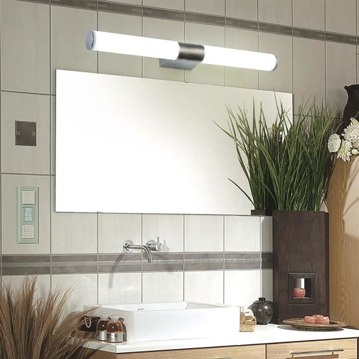 ECLAIRAGE INTERIEUR Salle de bains miroir avant vanité LED luminaire  lumière moderne acrylique applique murale de toilette - Cdiscount Maison