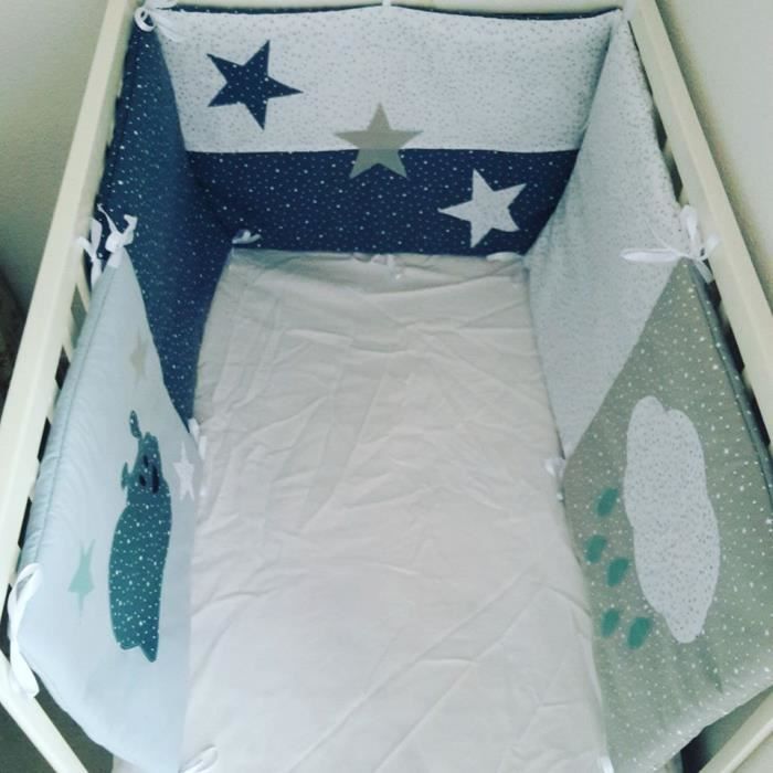 Tour De Lit Bebe Theme Gris Blanc Et Bleu Canard Avec Escargot Cdiscount Puericulture Eveil Bebe Tour De Lit Bebe Theme Gris Blanc Et Bleu Canard Avec Escargot Cdiscount Puericulture Eveil Bebe
