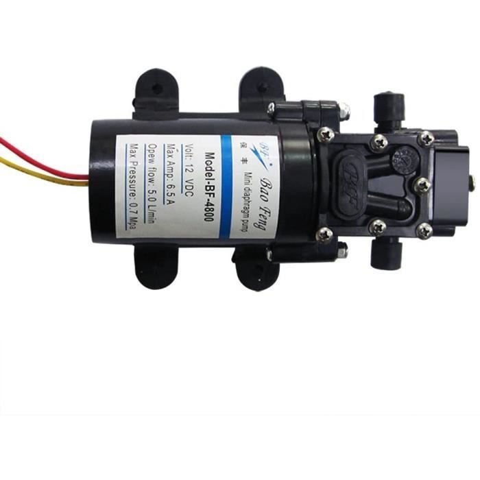 Pompe à Eau 12V Auto-amorçante Pompe à Eau 12V 72W Auto-amorçante - Robinet Rotatif Inclus - Pour Camping-car, Bateau, Caravane Pompe Haute Pression Marine
