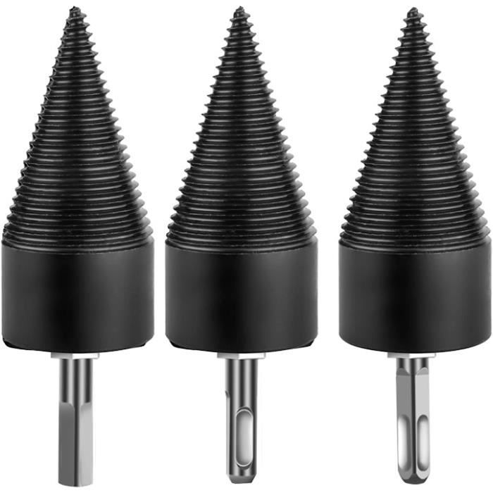 Fendeur De Bois Conique, Mèches De Bois De Chauffage Fendeuses De Bûches De Bois Ignite Split