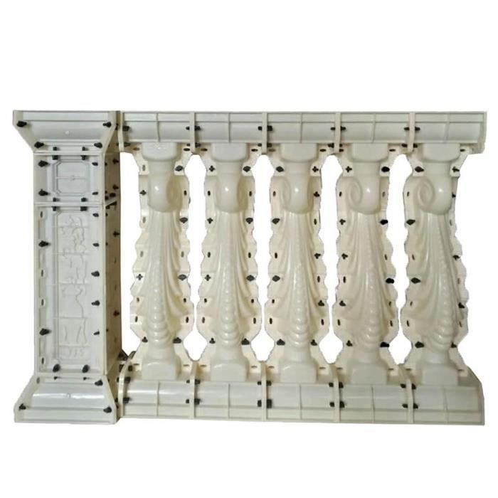 Moule à Béton Pour Clôture 505x260x75mm - Plastique ABS, #P09, Fabrication Chapiteaux De Piliers Jardin