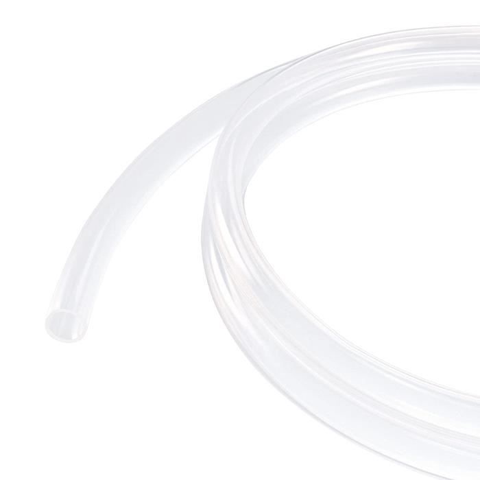 Tuyau PVC Transparent 19mm/24mm - 1m - Pour Eau, Air, Huile - Jardin, Laboratoire, Pompes