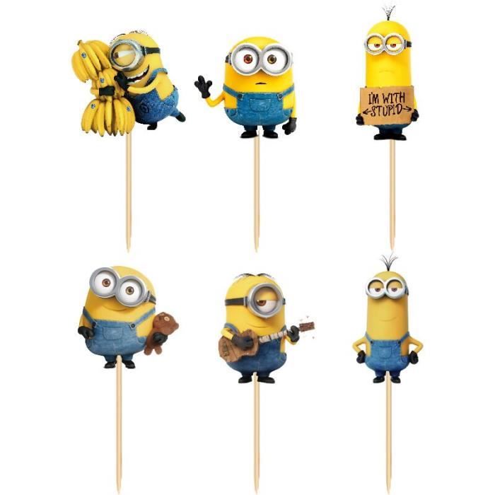 Toppers De Cupcakes Minions 24 Pieces Lot Fournitures De Decoration Pour Fete D Anniversaire Et De Mariage Fac5ac0 Cdiscount Maison Toppers De Cupcakes Minions 24 Pieces Lot Fournitures De Decoration Pour Fete D Anniversaire Et De Mariage Fac5ac0 Cdiscount Maison