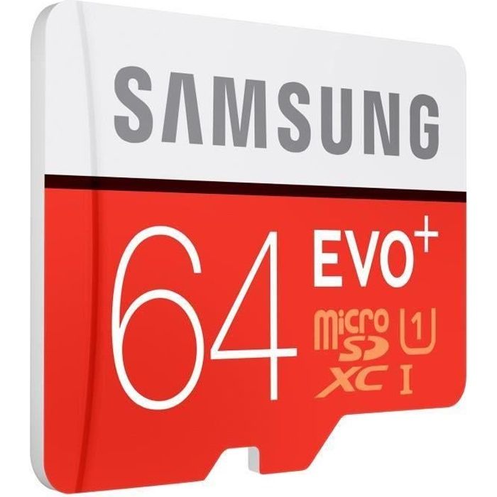 CARTE MÉMOIRE SAMSUNG MICRO SD EVO 64GO MB-MP