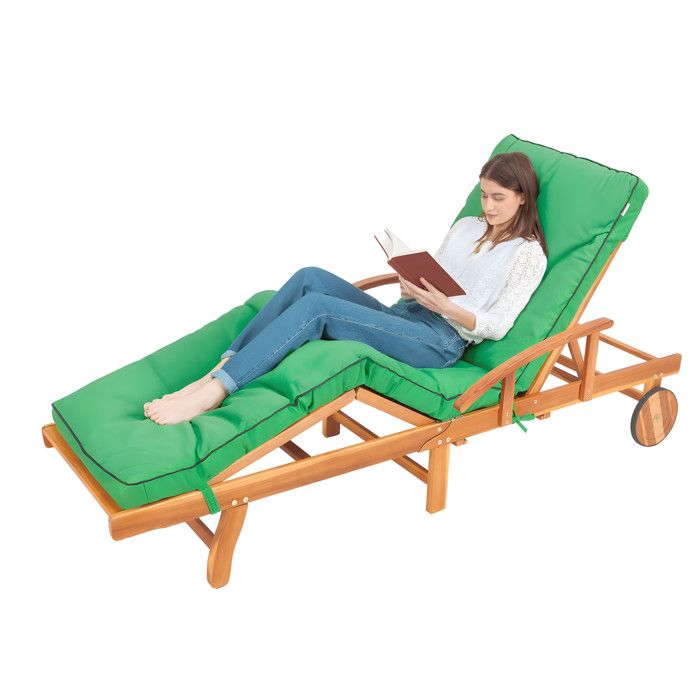 Hugo Coussin bain de soleil coussin chaise longue coussins pour chaises de jardin chaise longue jardin coussin chaise – 201x55