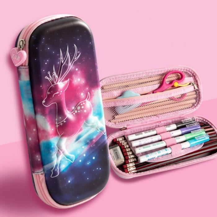 Trousse A Crayons Scolaire - Jolie Boîte A Crayons 3D, etui A Crayons ...
