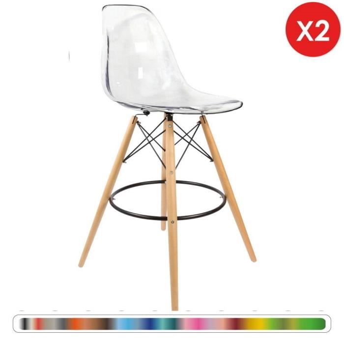 2 X Chaise Haute Bar Tabouret Scandinave Transparent Pieds Bois Naturel Mobistyl Dp Dswhl Tc 2p Cdiscount Maison 2 X Chaise Haute Bar Tabouret Scandinave Transparent Pieds Bois Naturel Mobistyl Dp Dswhl Tc 2p Cdiscount Maison