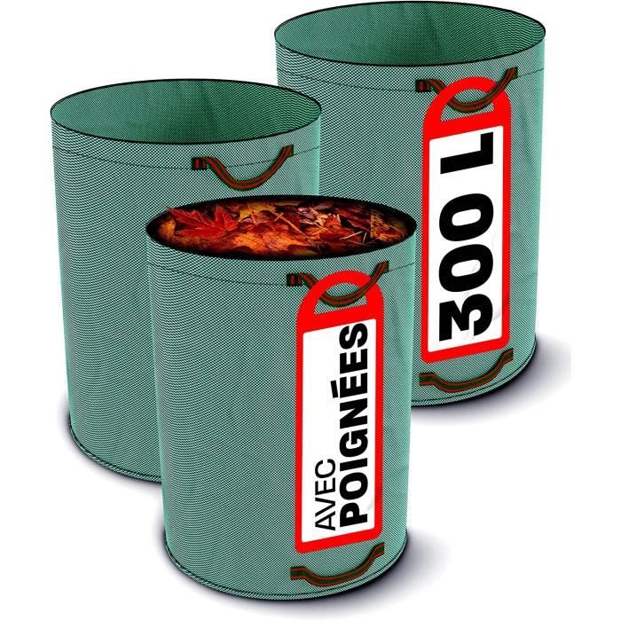 Sacs Poubelle De Jardin 200L: Lot De 3 Sacchi Giardinaggio Avec