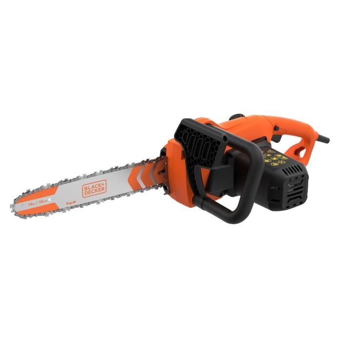 Tronçonneuse Filaire +DECKER BECS1835 QS 35 cm Tendeur de chaîne sans outil - vue 2