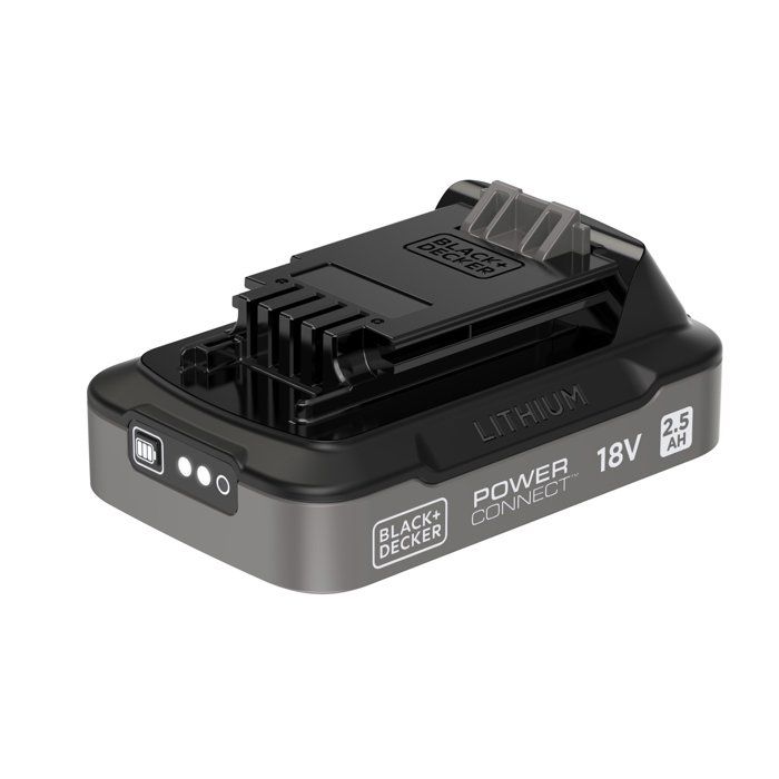 Batterie 18V 25Ah avec indice de charge - BLACK+DECKER - BDL2518S-XJ - Noir