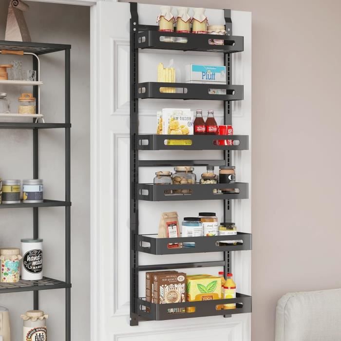 Odoria – Miniature 1/6 Étagère à Épices – Accessoire Maison De Poupée En Bois Et Verre – 7,3 X 2,1 X 10,2 Cm – Décoration Cuisine