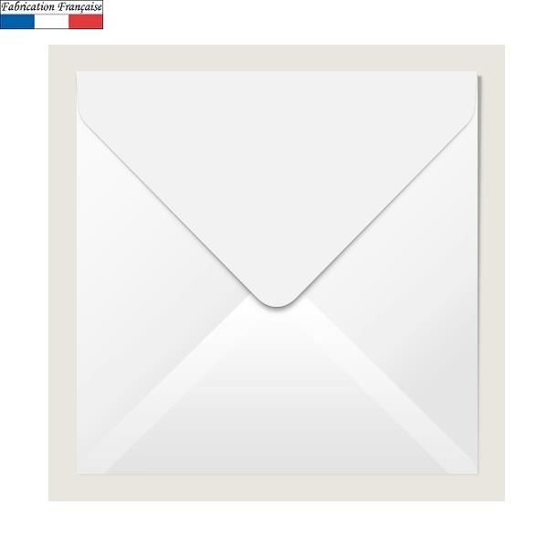 Enveloppe blanche carrée, 14cm (x20) REF/5428C