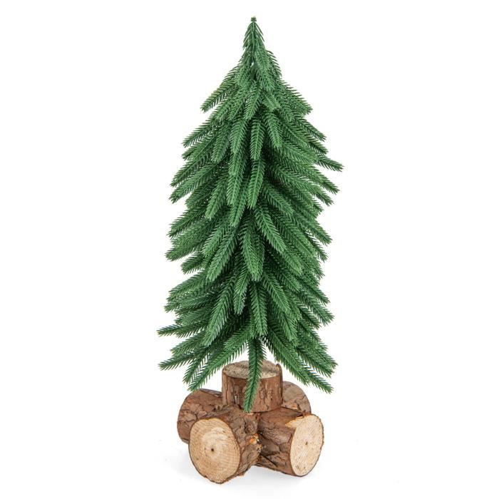 COSTWAY Mini Sapin de Noël de Table Haute 40cm, avec 200 Pointes de