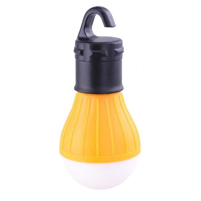 portable outdoor 3 led camping lanterne suspendue ampoule de campagne pour la pêche à la tente (orange)