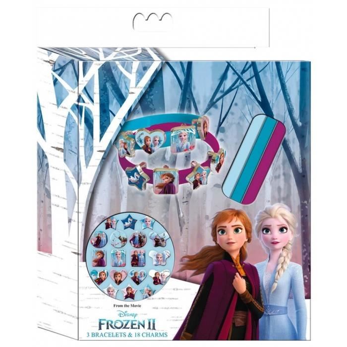Bracelets à Breloques TM ESSENTIALS Gabby's - Lot De 18 Avec Pendents - Cadeau Enfant Fille - Multicolore