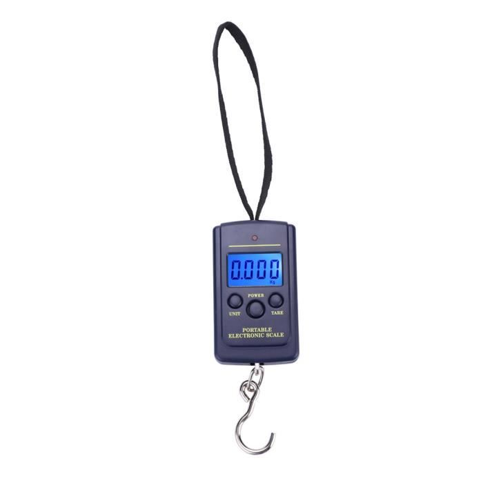 Peson electronique Balance portative numérique Pèse Valise Poisson 40kg 10gr eBa