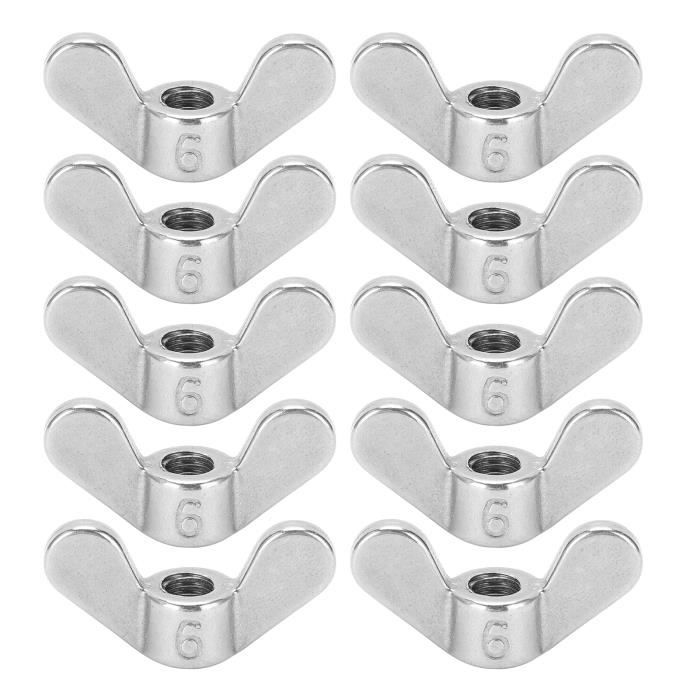 Lot De 20 écrous à Oreilles (écrous Papillon) 1/4" Zingués Ton Bronze - Pour Bricolage, Neuf