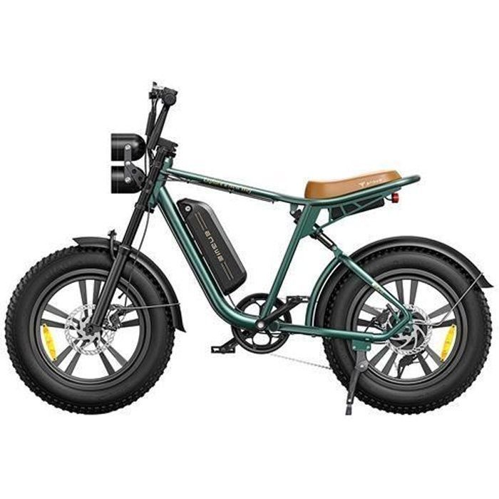 velo electrique ENGWE M20 20 pouces 45km/h autonomie 75km Moteur 750W tout suspendu fat bike VTT Batterie 48V13Ah Vert