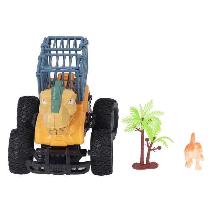 Big Power Worker – Mini Dino T-Rex – Véhicule De Chantier – Godet Dans La Mâchoire – Roues Souples – Dès 2 Ans
