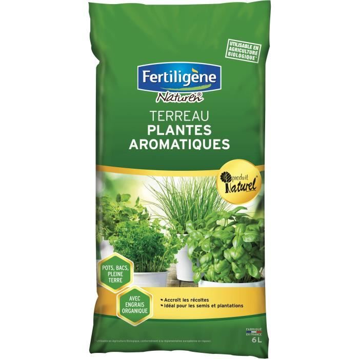 FERTILIGÈNE - Terreau plantes aromatiques 6L