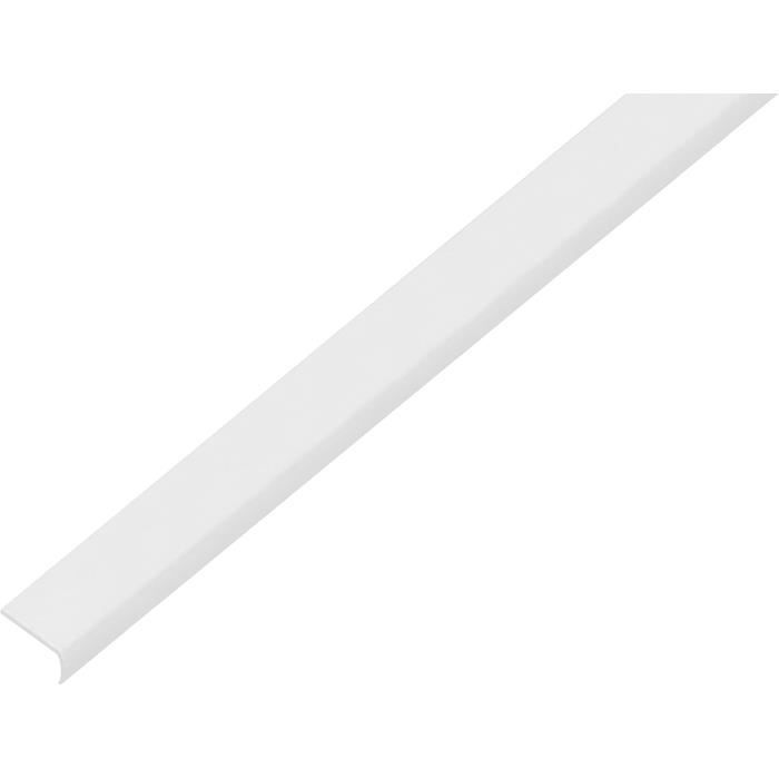 GAH-Alberts Blanc Profilé d`arrêt, Rond - Plastique, Couleur 19 x 7 x 1 mm/Longueur 1000 mm - 485245