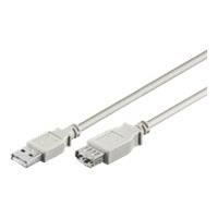 Câble dextension USB 2.0 - USB - Rallonge 0.6m - Couleur gris - Connecteur USB A - Hi-Speed