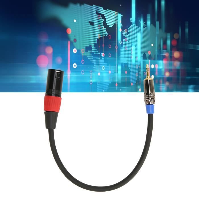 RAWAUX Câble XLR Mâle Vers Femelle 1M, Cable Microphone