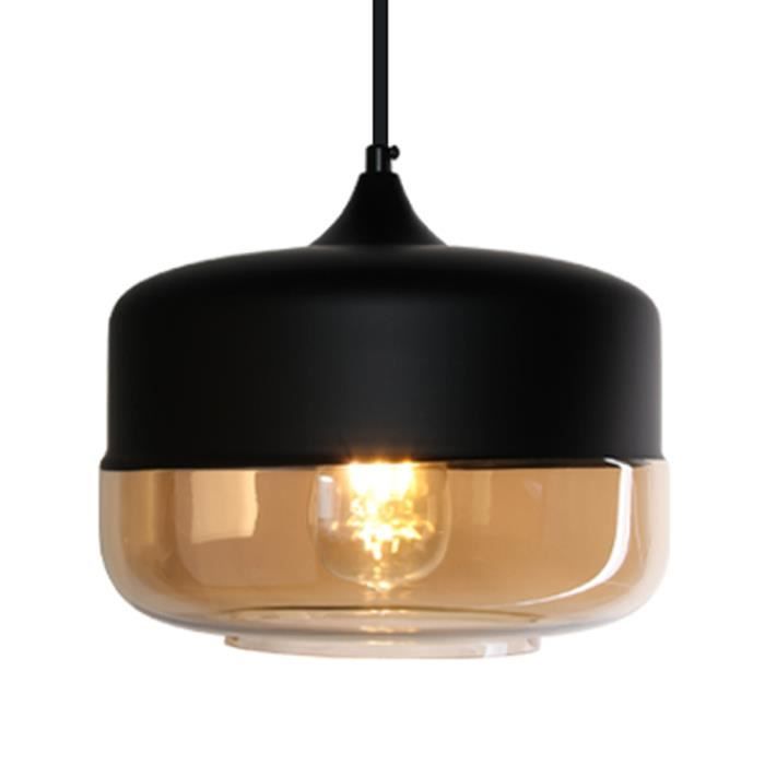 Lustre suspendu en verre vintage pour intérieur nordique