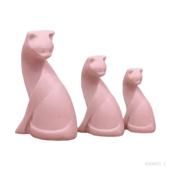 Figurines De Chat Miniatures – Set De 6 – Maison De Poupée – Accessoires Déco Micro-paysage