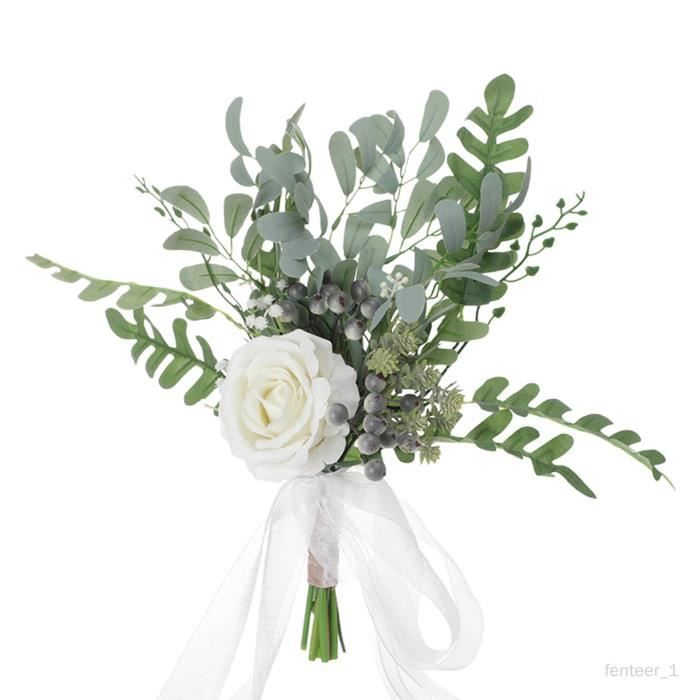 Mariage romantique Bouquet de Mariée Ruban Gland Bouquet de Mariée