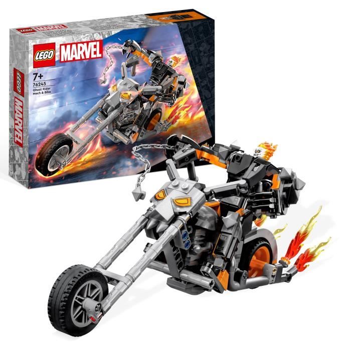 LEGO® Marvel 76245 Le Robot et la Moto de Ghost Rider, Jouet avec Figurine Super-Héros
