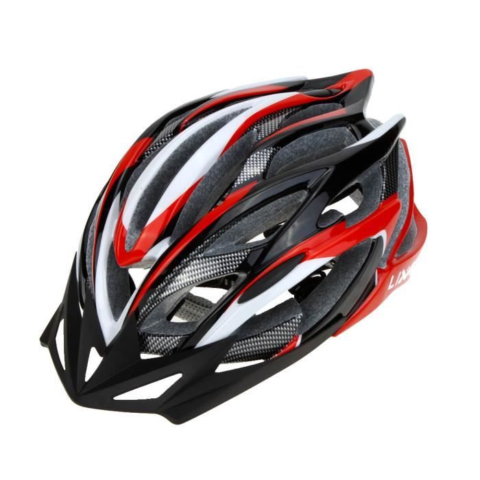 Lixada Casque de velo 25 Vents Integralement moule EPS Sports de plein air Mtb Route Bicyclette de montagne rouge Cdiscount Sport