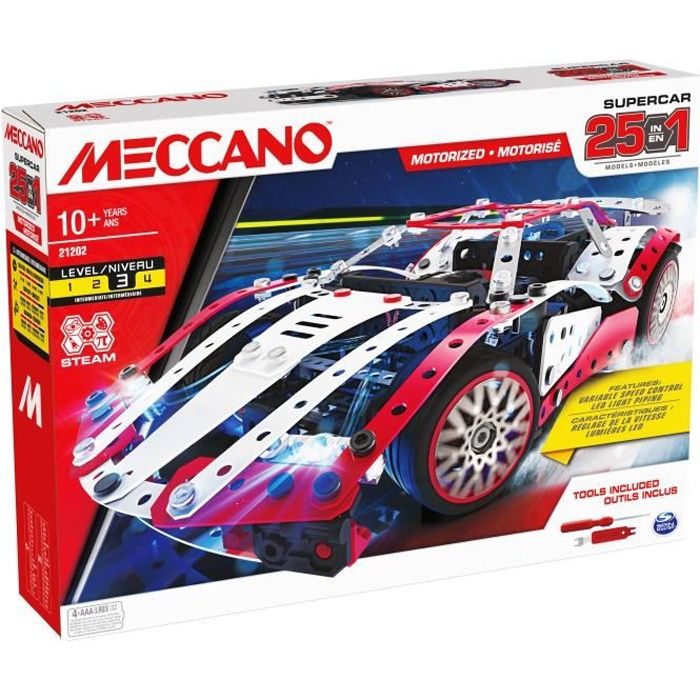 MECCANO - Supercar 25 modèles motorisés - Cdiscount Jeux - Jouets