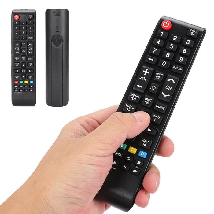 Télécommande TV Simplifiée Pour Seniors - Gros Boutons, Programmation Facile, Compatible Nombreuses Marques (Orange)