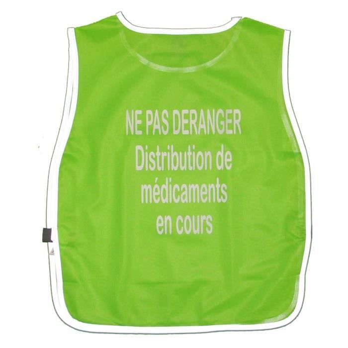 Deranger Chasuble - NE PAS DERANGER - Vert - Bords réfléchissants - Cdiscount