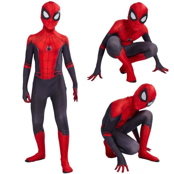 Déguisement SpiderMan Far From Home Enfant Garçon Halloween Noël Cosplay Costume