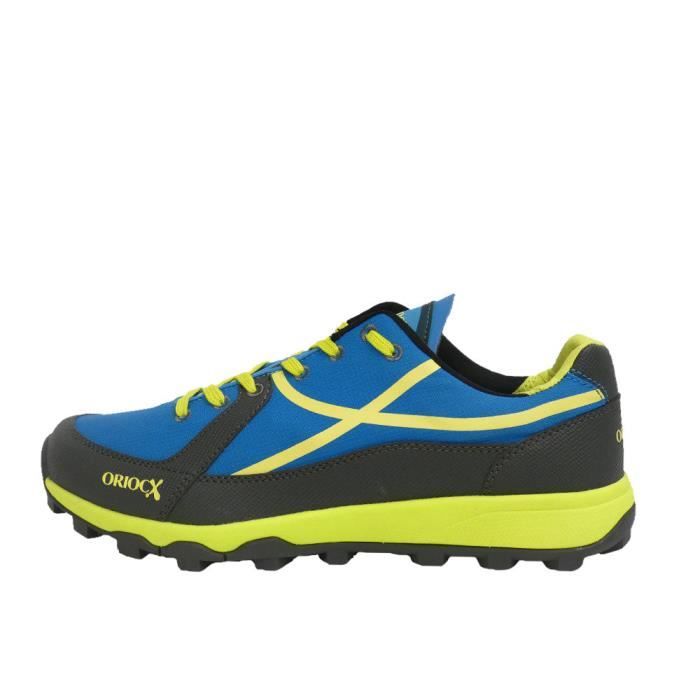 oriocx sparta bleu. chaussures de trail running, canicross et ocr unisexe
