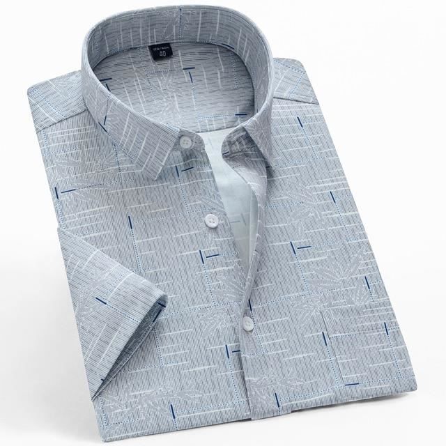 Chemise,Chemise à carreaux 100% coton à manches longues pour homme,vêtement de marque,grande