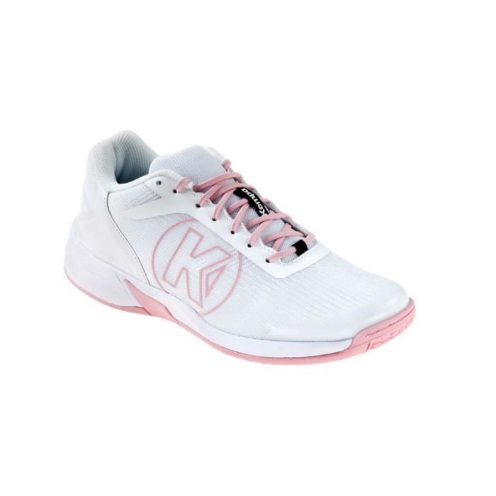 Chaussures de handball indoor femme Kempa Attack 2.0 - Blanc/Rose - Taille 37 Chaussures de handball indoor femme Kempa Attack 2.0 - Blanc/Rose - Taille 37